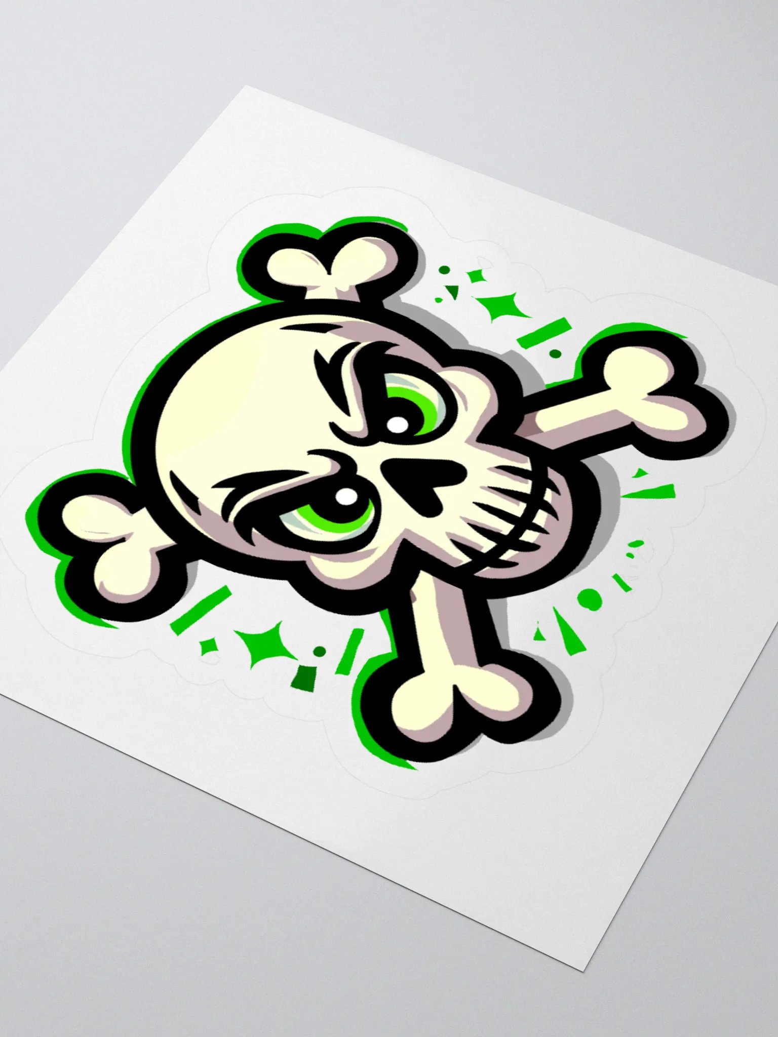 Edgy Skull Graphic Kiss Cut Stickers product image (7)