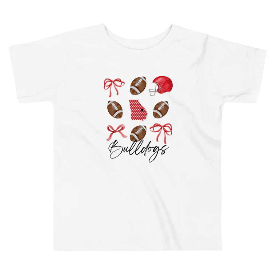 Toddler Girls Bulldogs Football T-Shirt (Homemade) product image (3)