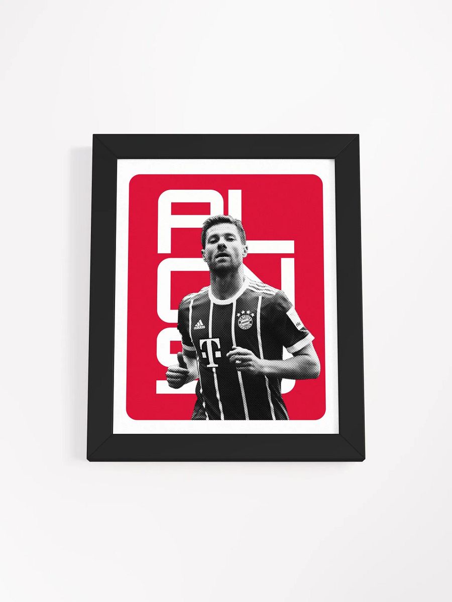 Xabi Alonso BW Bayern Munich Name Art Framed Print product image (4)