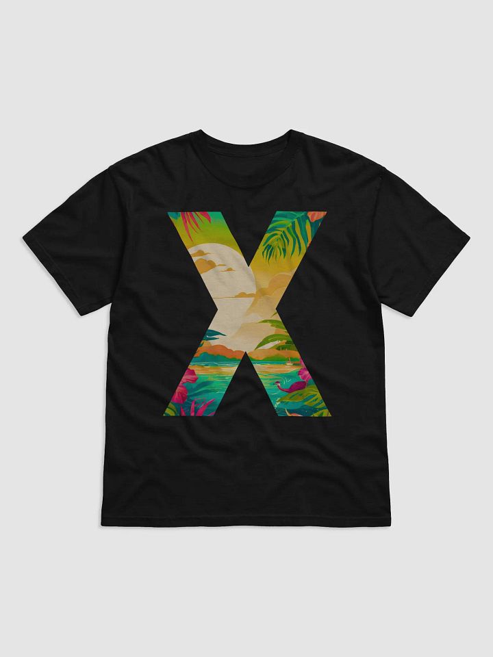 Tropical Sunset Paradise T-Shirt (Letter-X) product image (1)