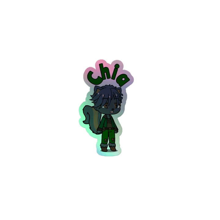 Chia - Celestial Garden Squirrels - rainbow sticker product image (1)