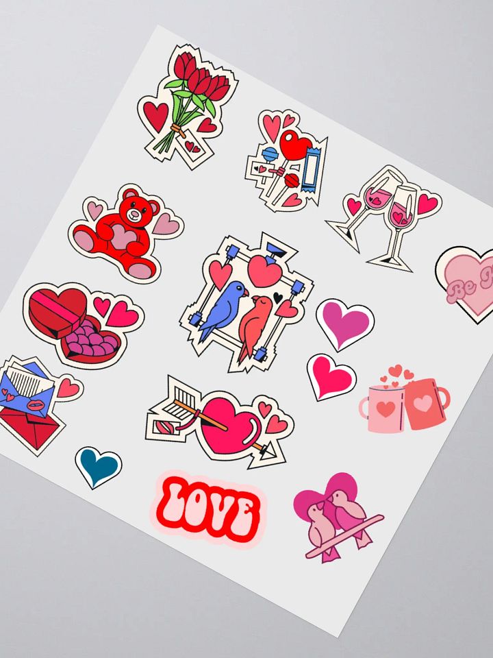 Kiss Cut Stickers_Valentine's day Love Stickers product image (2)