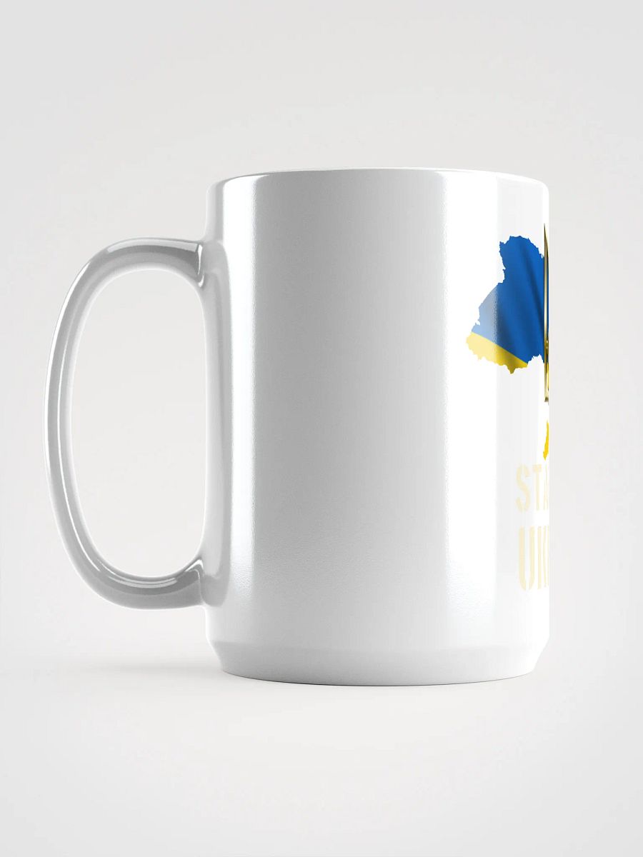 Stand with Ukraine White Glossy Coffee Mug product image (6)