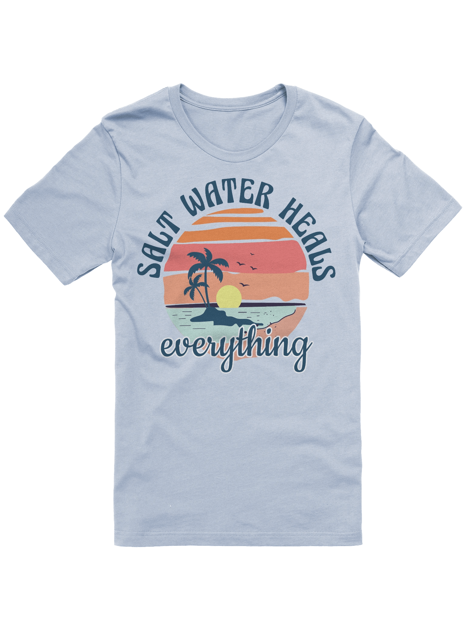Salt Water Heals Everything Sunset Serenity T-Shirt product image (1)