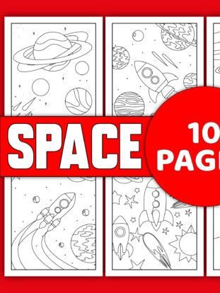 Space Coloring Pages Vol-11 product image (1)