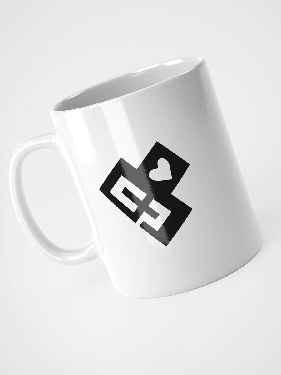 OptimusProcrastinus HeartChip Mug (Black on White) product image (6)