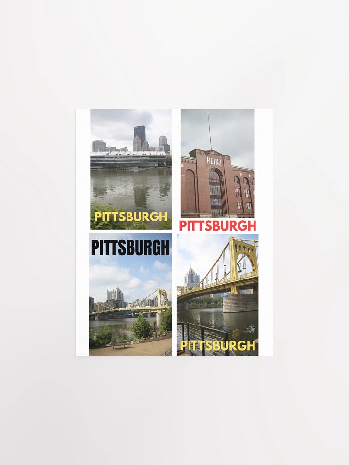 Pittsburgh - City Scenes Collage - poster product image (3)