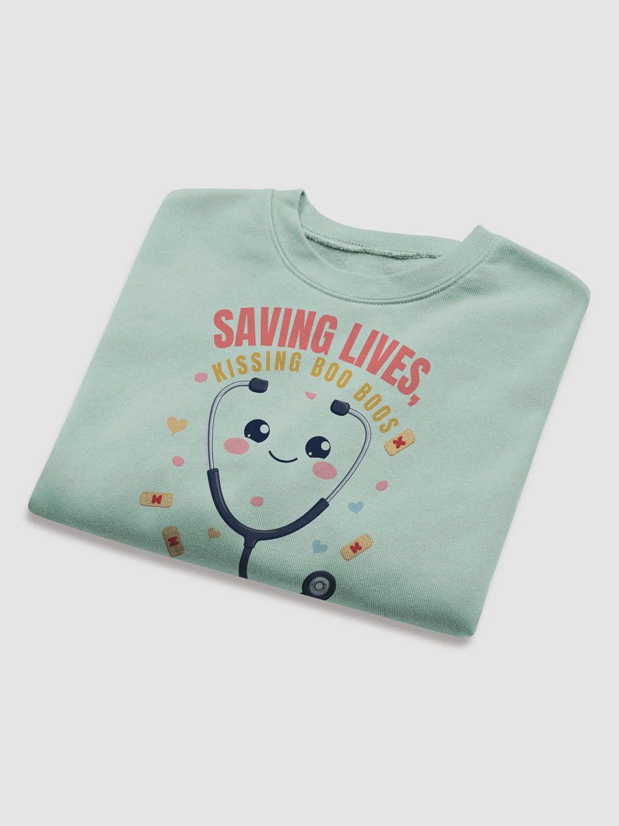 Smiling Stethoscope Crop Sweatshirt product image (20)