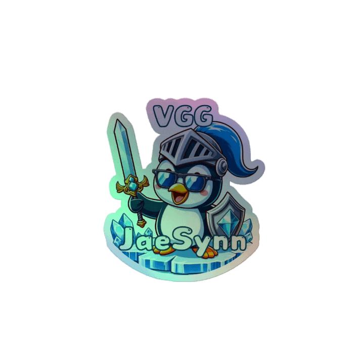 Knightly Penguin Holographic Sticker Sheet product image (2)