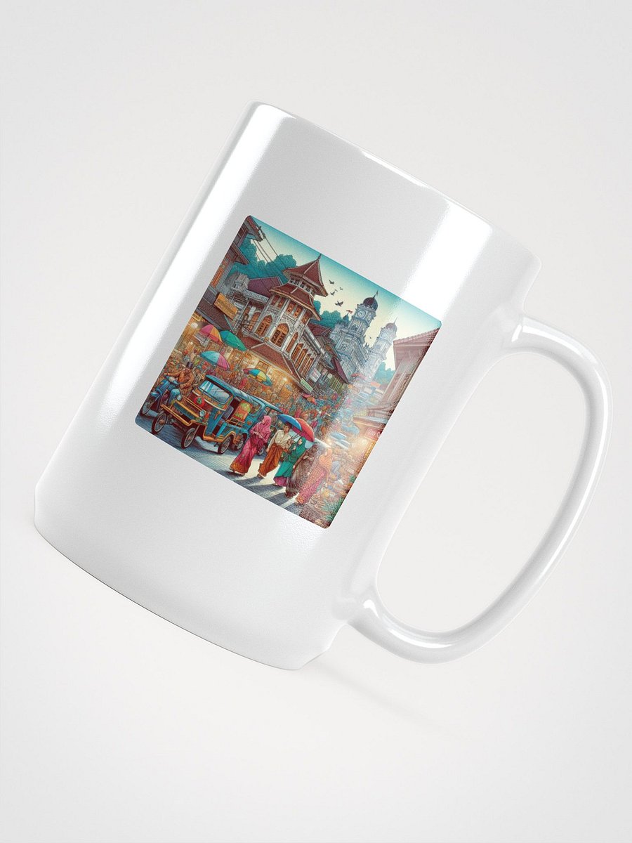 Asian Street Life Mug | AIart Bukittinggi city product image (4)