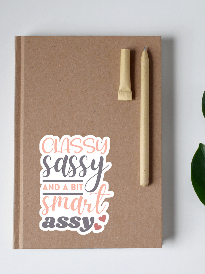 Classy Sassy and a Bit Smart Assy Sticker product image (1)