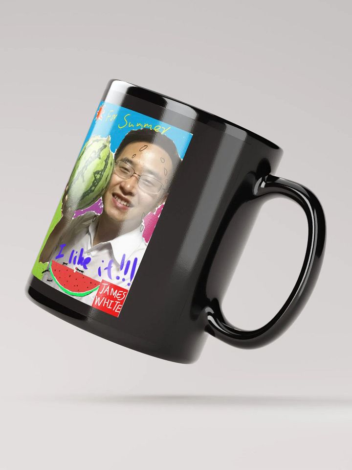 Black Glossy Mug: watermelon product image (4)