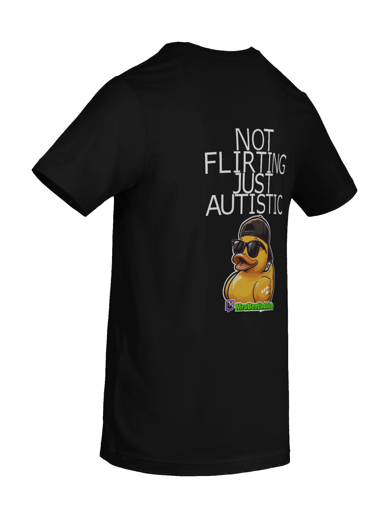 NOT FLIRTING!! - Black Tee product image (10)
