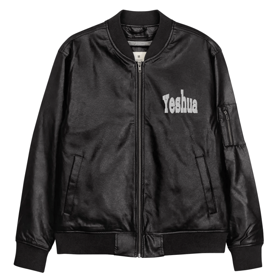 Yeshua Leather Bomber Jacket product image (12)