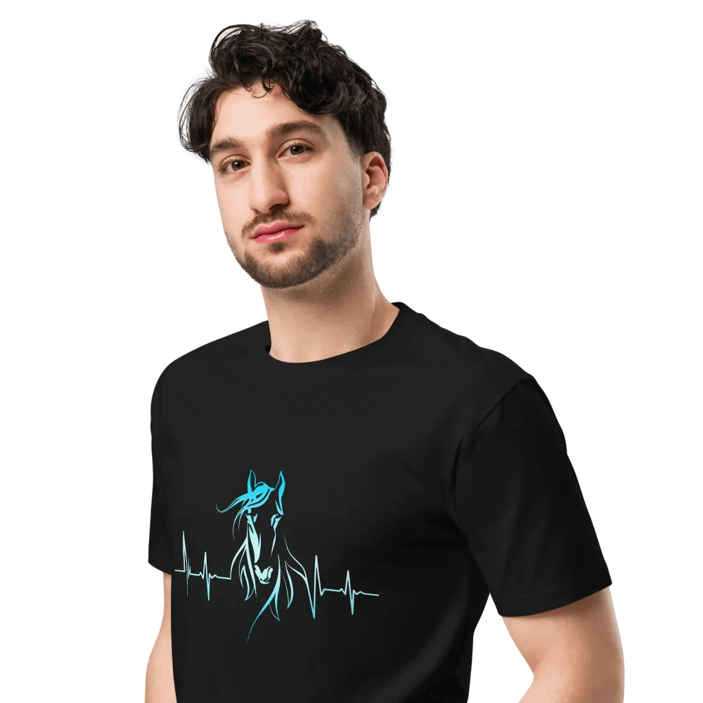Horse Heartbeat AS Colour Unisex Premium T-Shirt product image (6)