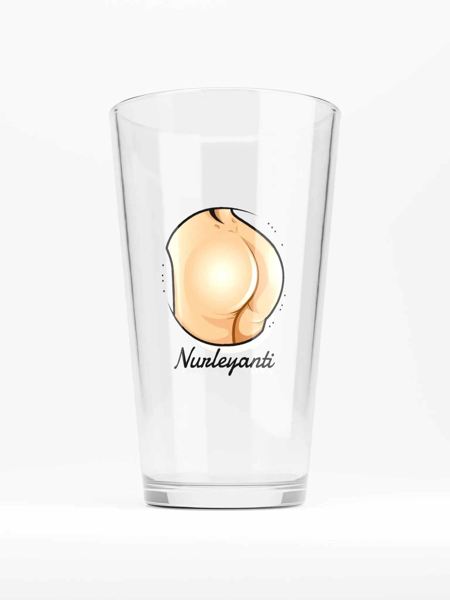 Booty shaker pint glass product image (1)