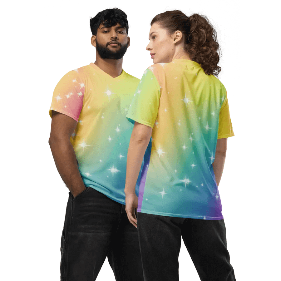 Rainbow Sparkle Jersey Shirt product image (4)