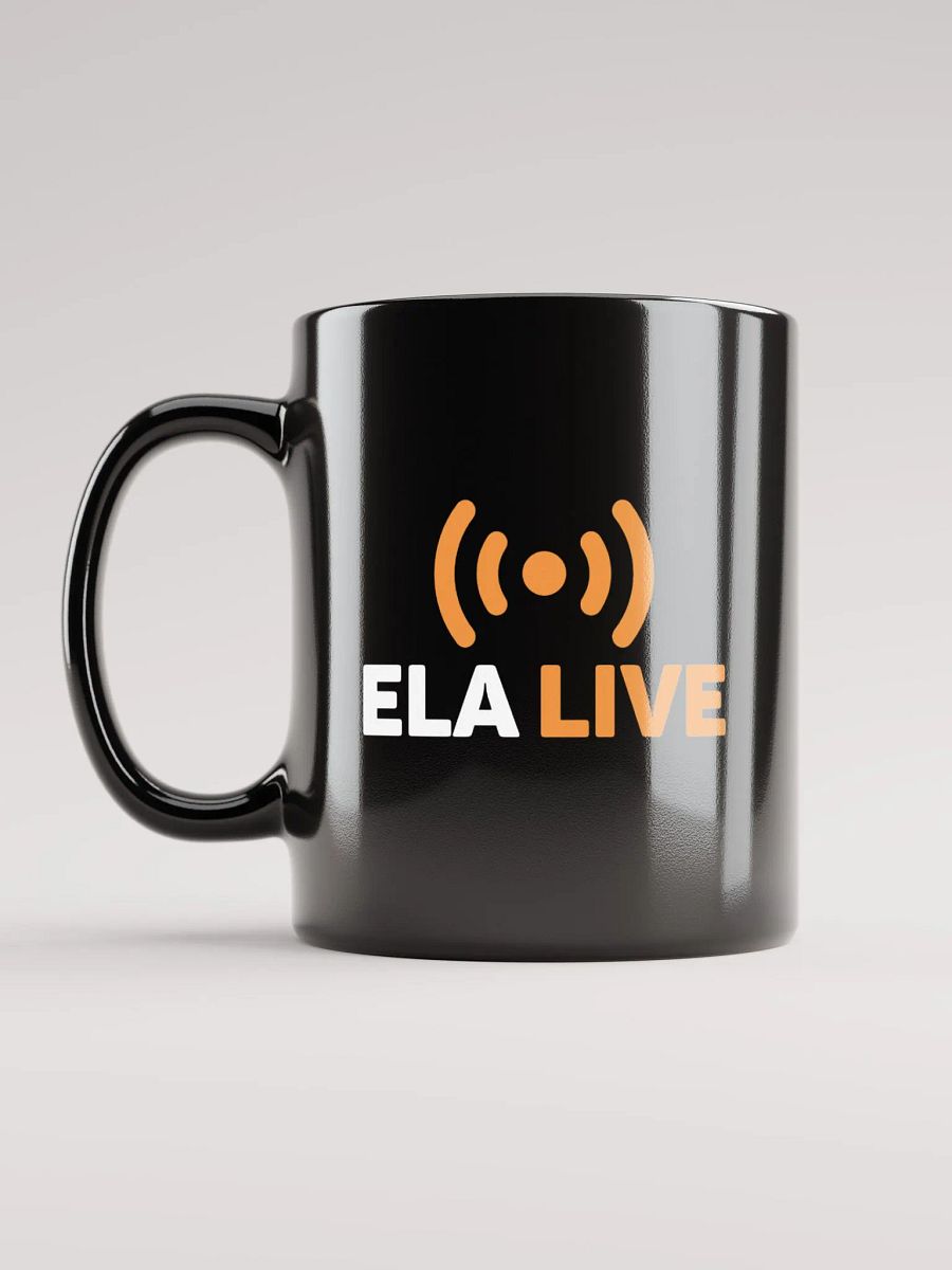 ELA Live Black Gloss Mug product image (1)
