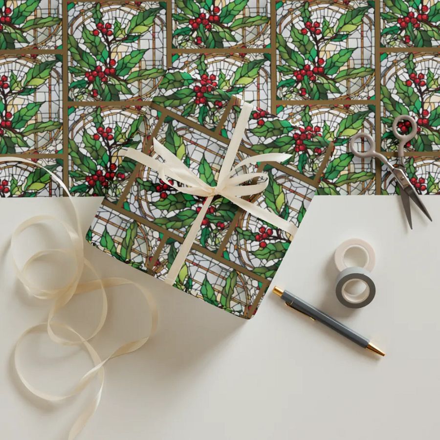 Mezmerizing Mistletoe Wrapping Paper Set product image (12)