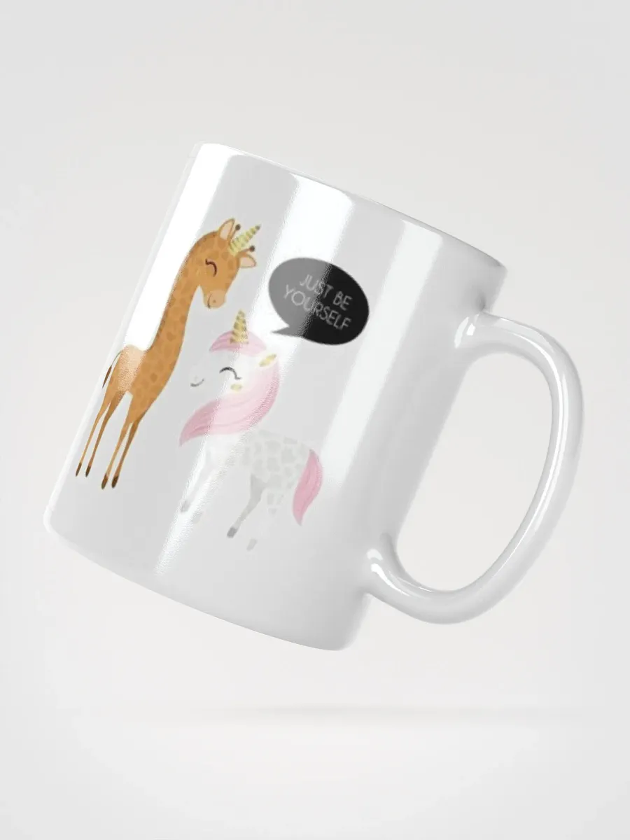 White Glossy Mug Giraffe product image (2)