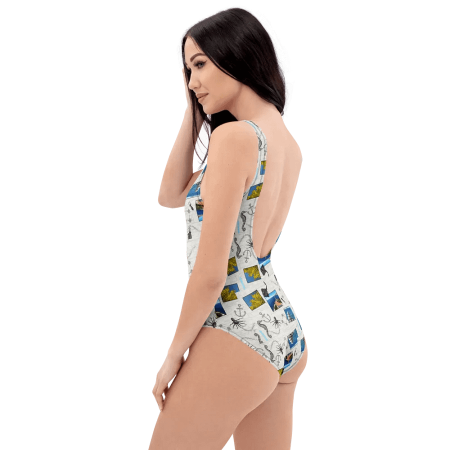 Sea design (photoshop by Dina R.) - One-Piece Swimsuit product image (7)
