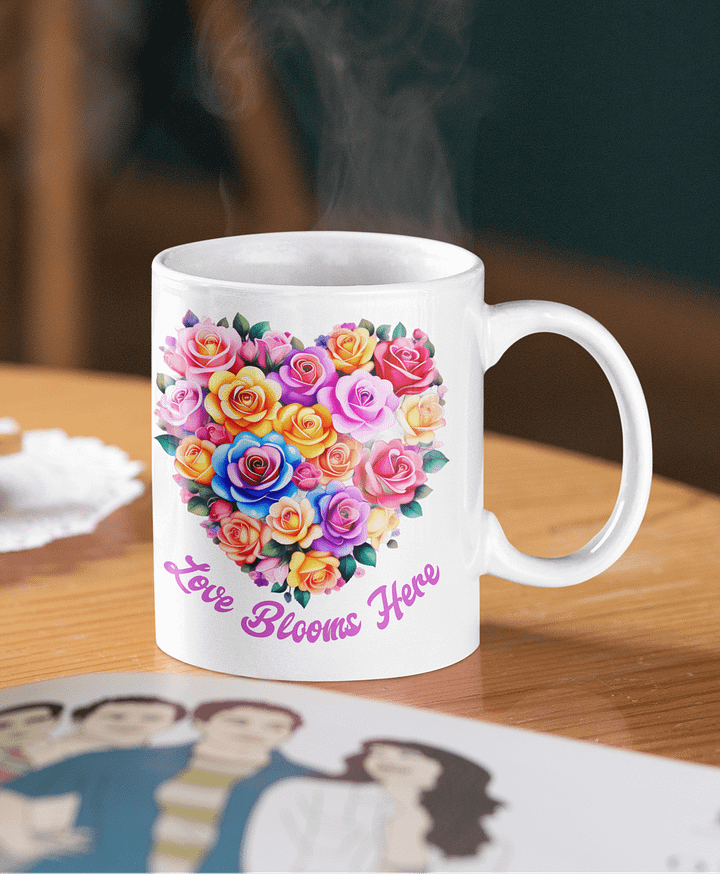 Sip in Love: Love Blooms Here Coffee Mug product image (1)