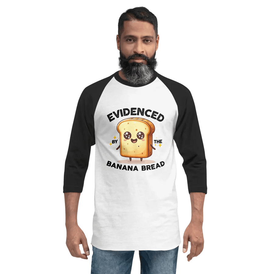 Evidenced by the Banana Bread | Baseball Tee product image (6)