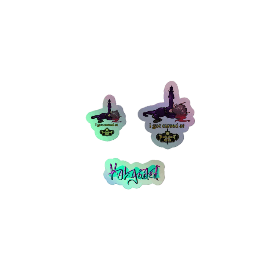 Cursed Edition - I Got Cursed At TOA - Holo Sticker Sheet product image (1)