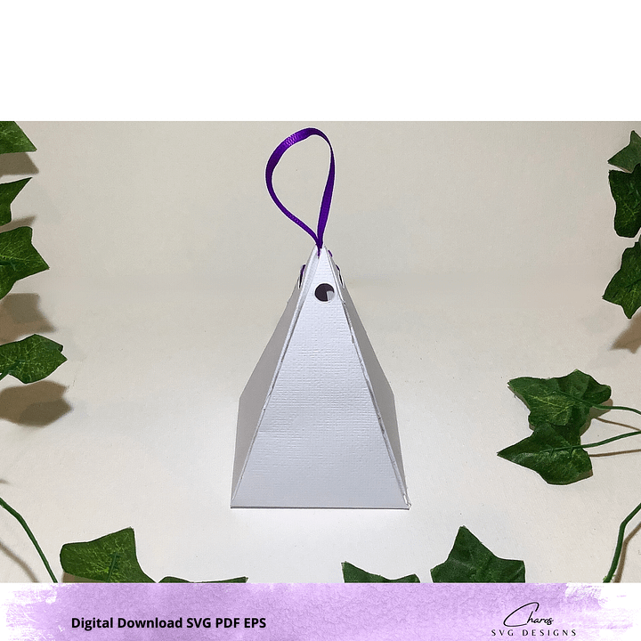 Scalable Pyramid Favor/Gift Box Bundle Template SVG product image (2)