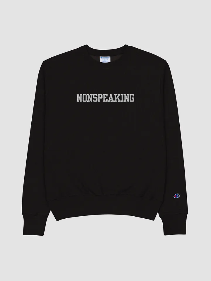 NONSPEAKING embroidered Champion Crewneck Sweatshirt product image (1)