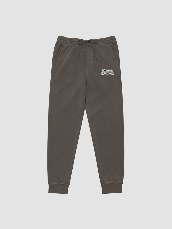 Habitual Instigator embroidered pigment sweatpants (bubble design) product image (3)