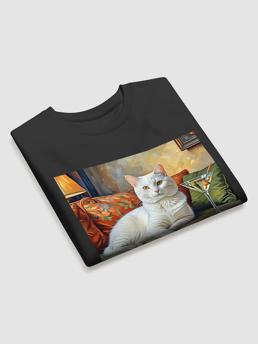 CLASSEY CAT ON COUCH NEXT TO MARTINI product image (3)