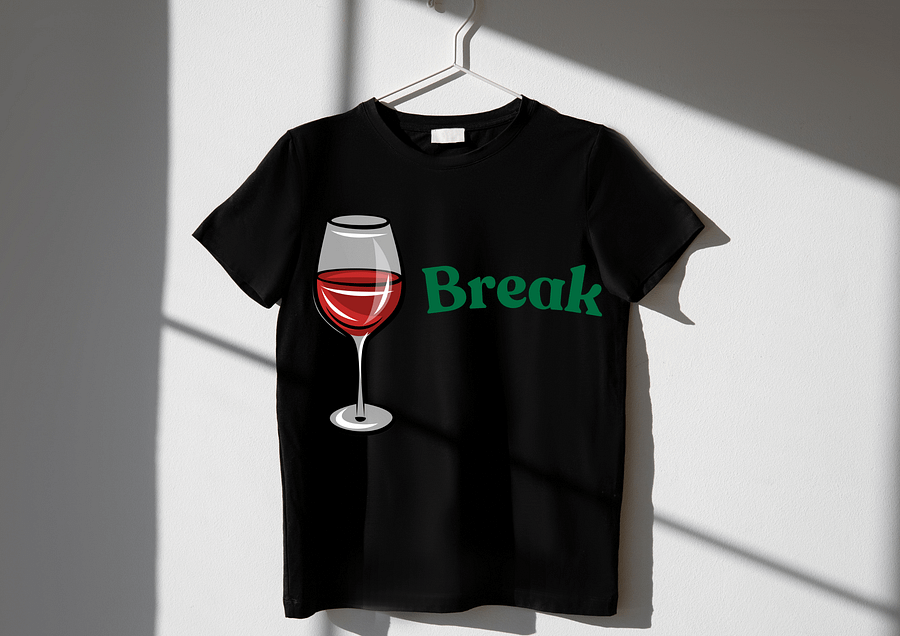Break Time Wine T-Shirt product image (31)
