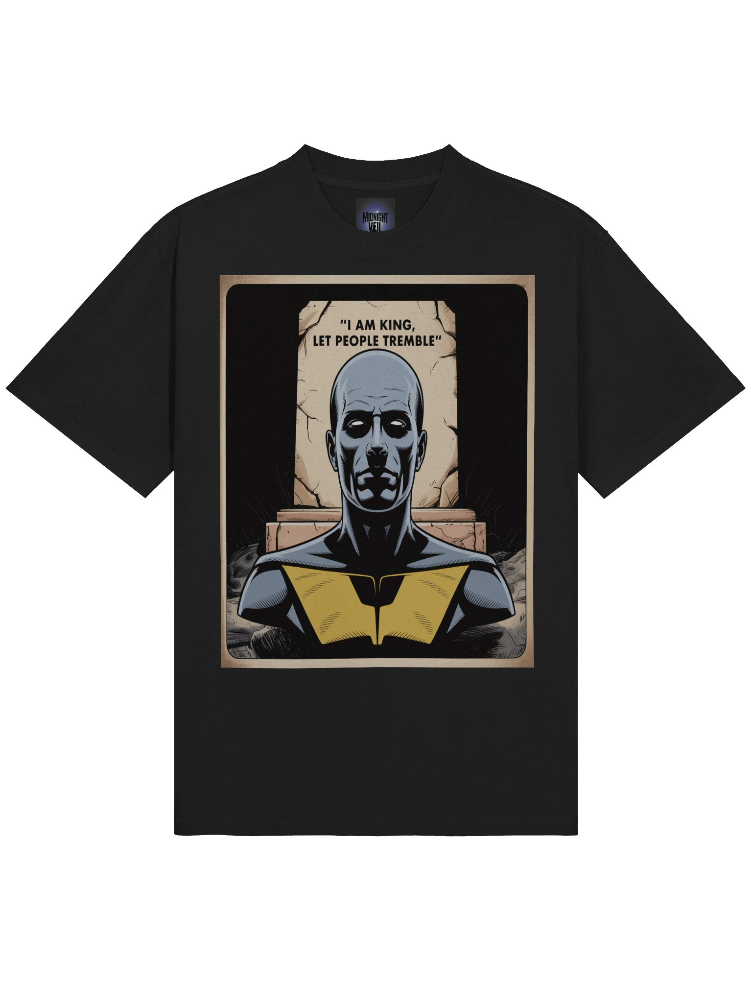 I Am King: Let People Tremble Ozymandias Inspired Oversized Faded T-Shirt product image (5)