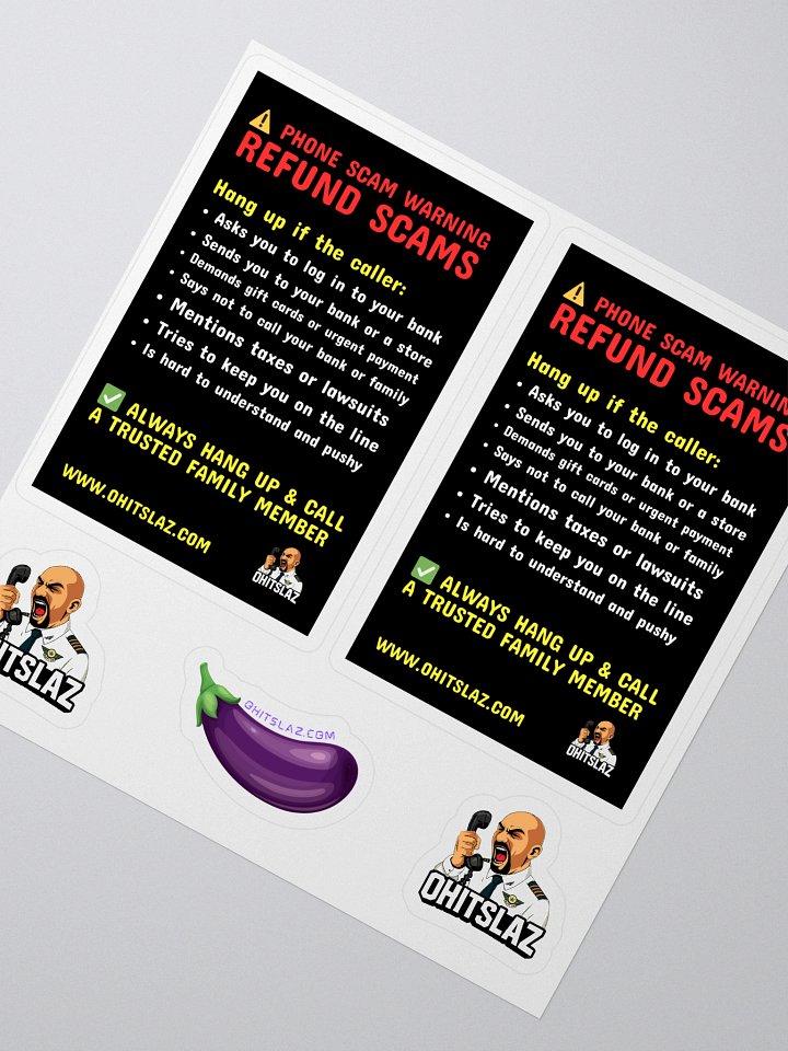 Refund Scam Info Stickers product image (2)