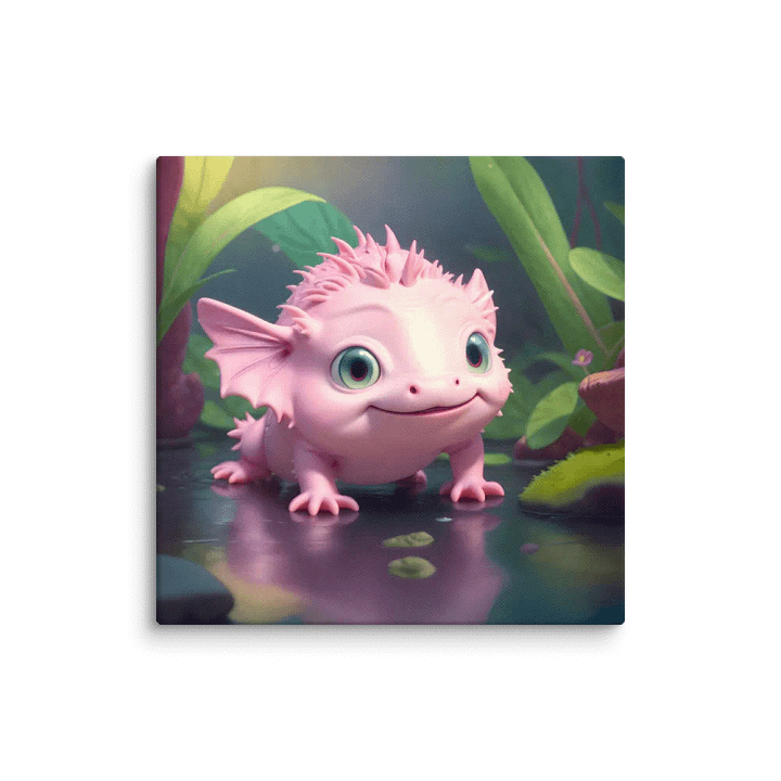 Endangered Species - Mexico - Axolotl Canvas Art product image (1)