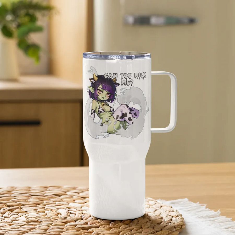 Moo-velous goblin girl Travel Mug with Handle product image (11)