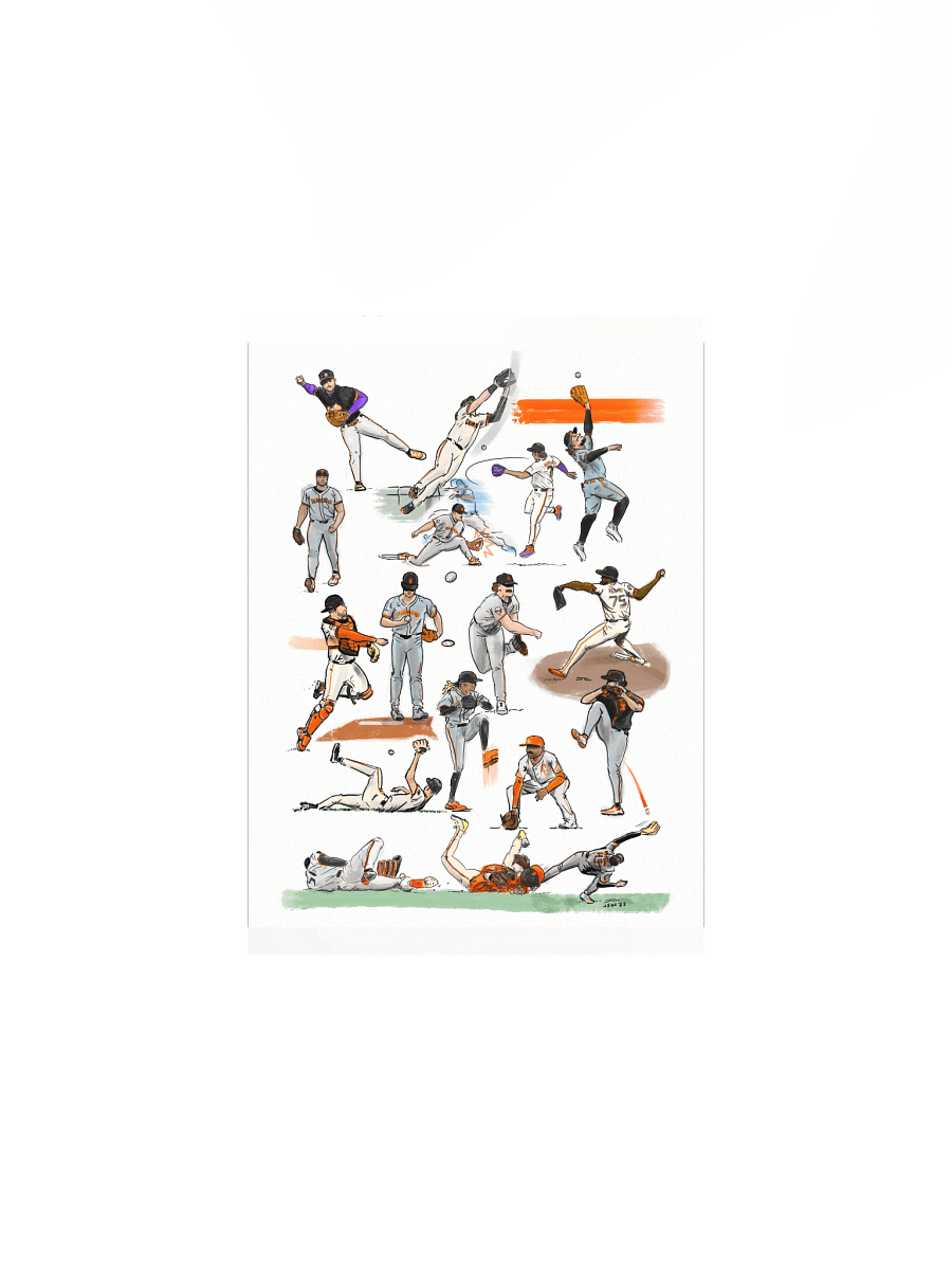 [fan art] Pitching and Defense 2025 Collage product image (3)