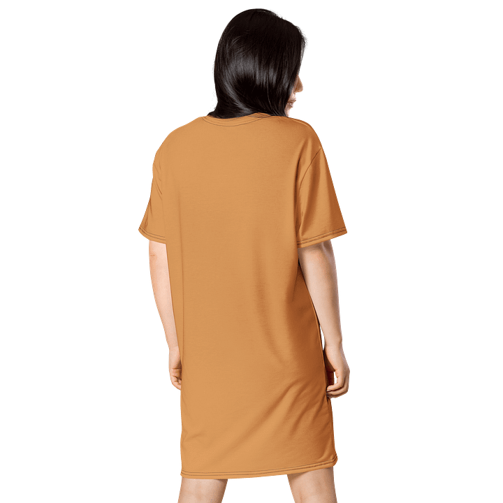 Porsche Gold Oversized T-Shirt Dress | Stretchy Fabric | Casual or Formal Style | Sizes 2XS-6XL | Exclusive Design product image (2)