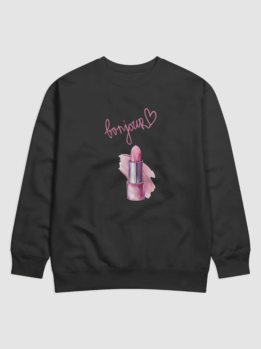 Bonjour Pink Lipstick Sweatshirt product image (1)