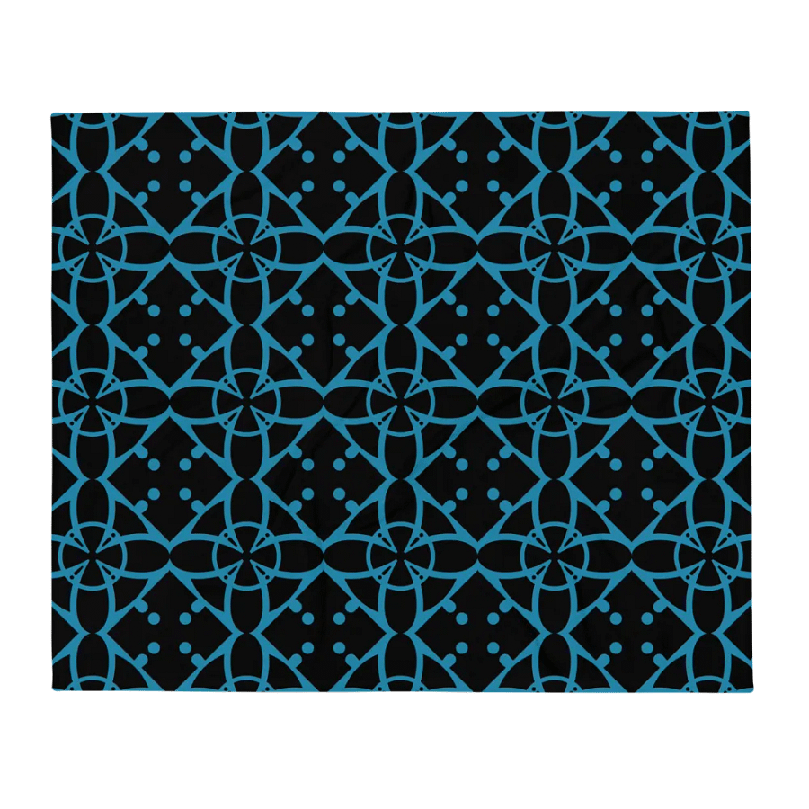 Turquoise Ethereal Echoes Throw Blanket product image (2)