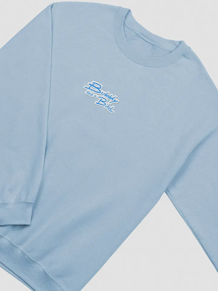 Bubbly and a B*tch embroidered crewneck (sky bubble design) product image (1)