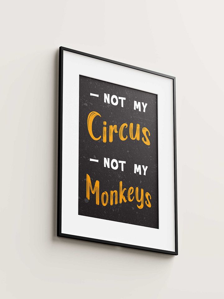 Not my circus, not my monkeys product image (1)