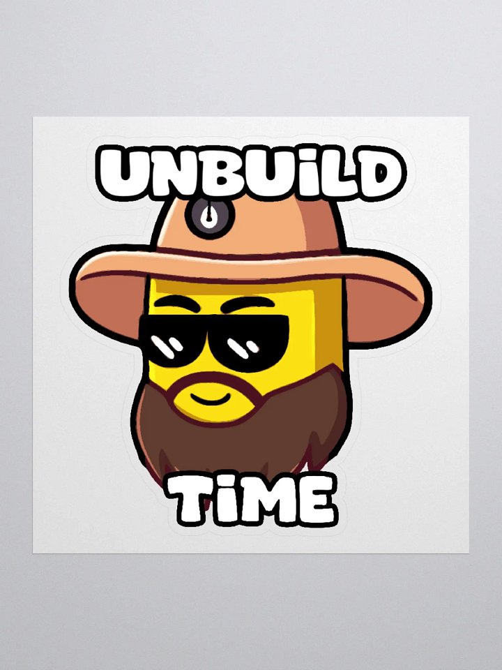 Unbuild Time - Kiss cut sticker product image (2)