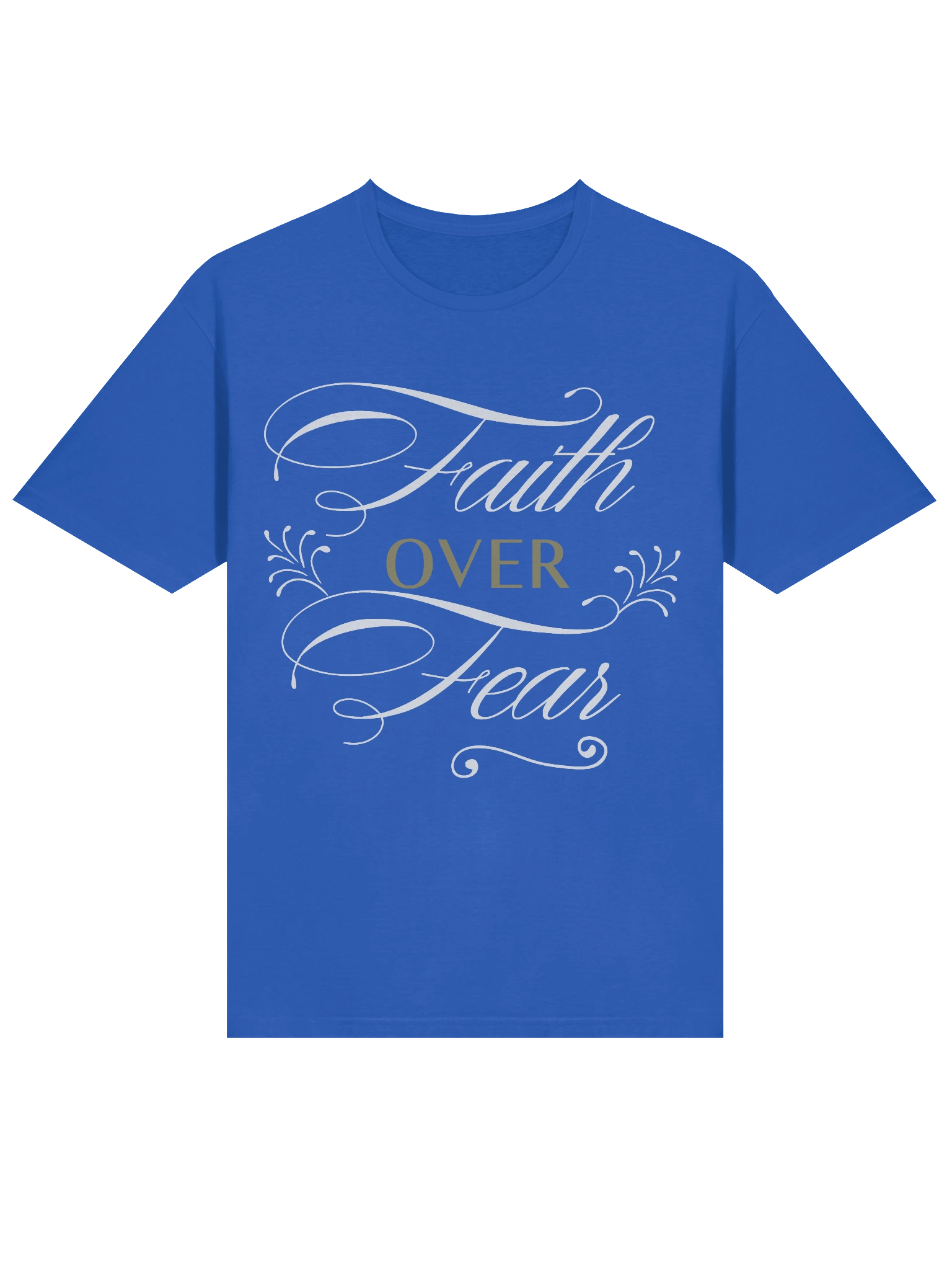 Christian Shirt Blue Faith Over Fear product image (4)