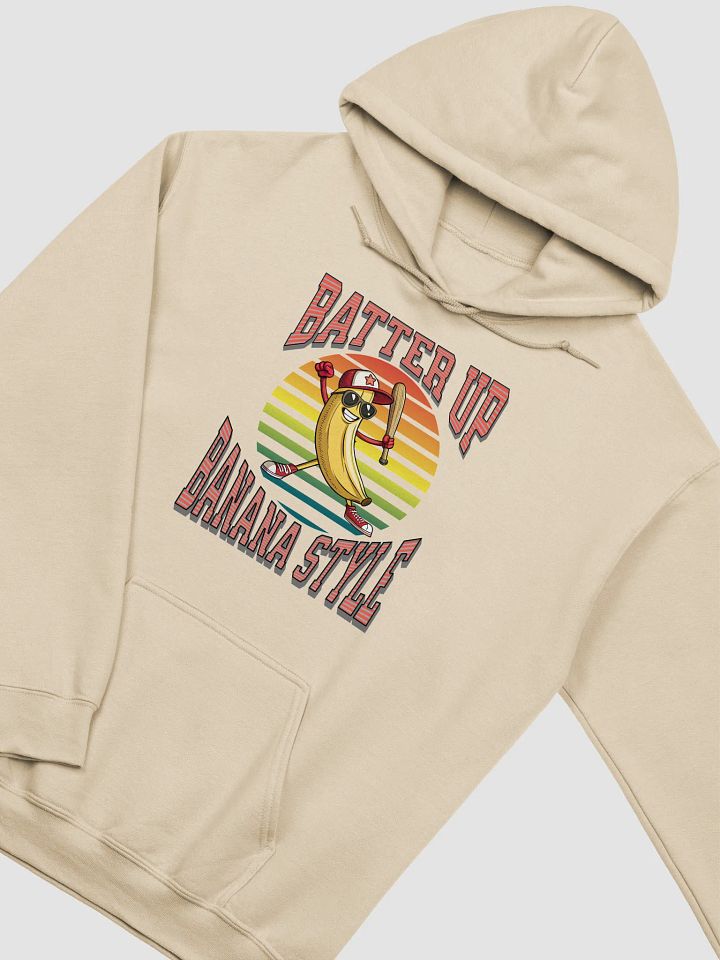Batter Up Banana Style Baseball Cheerful Hoodie product image (2)