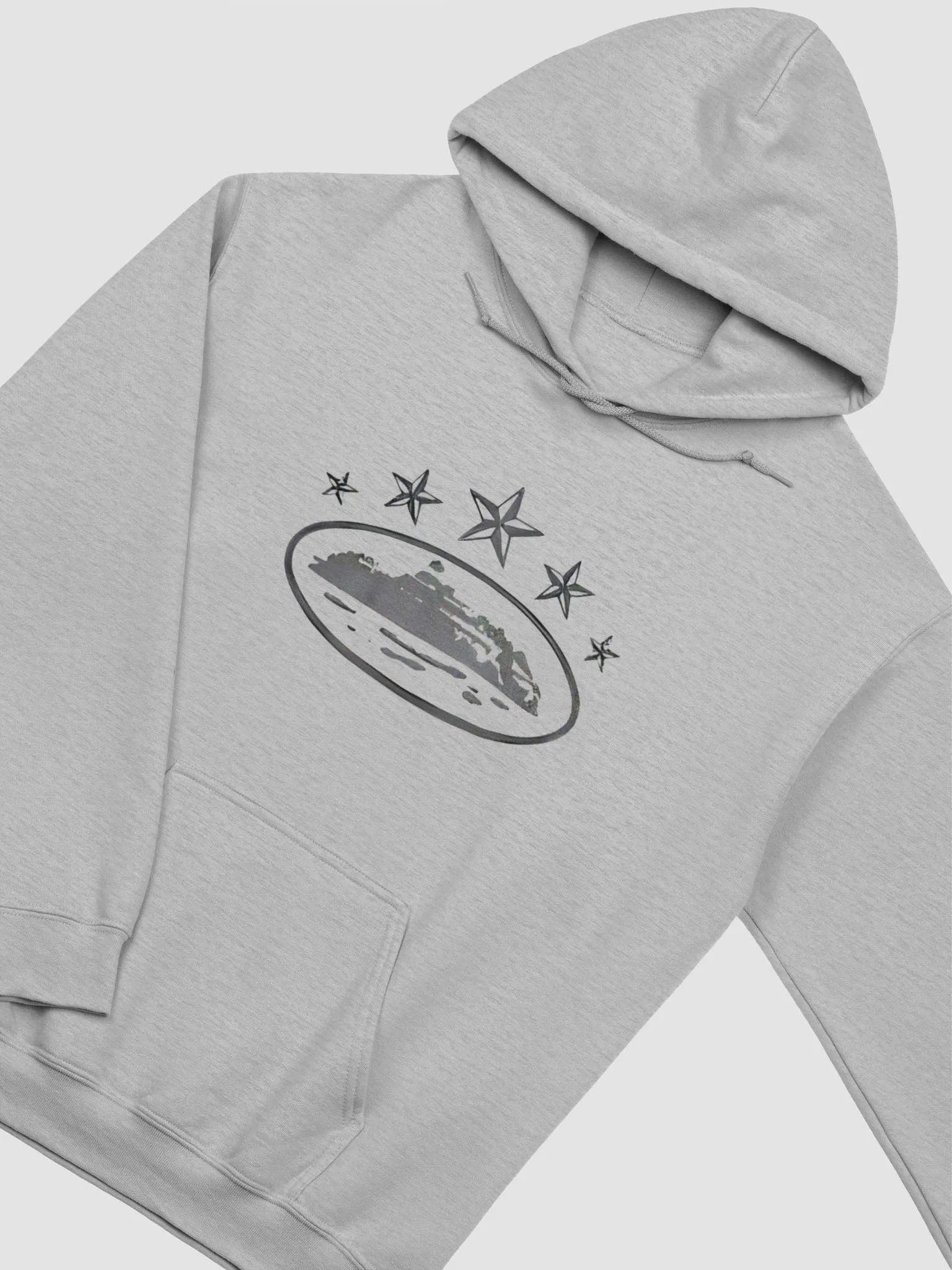 Corteiz 5 Starz Alcatraz Hoodie Grey product image (2)