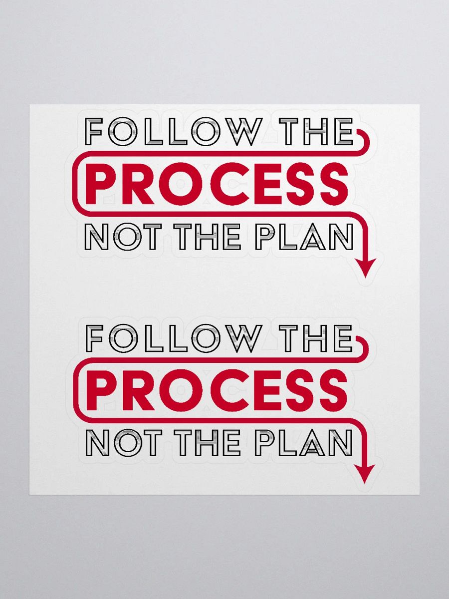 Follow The Process (Die-Cut Sticker) product image (1)