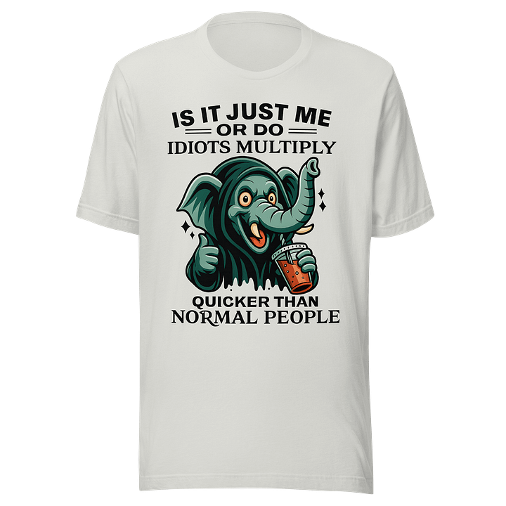 Idiot Multiplying Elephant T-Shirt product image (2)