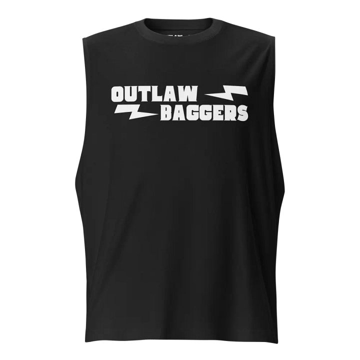 Outlaw Baggers Classic Black Muscle Shirt product image (1)